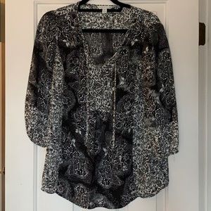 Floral print blouse